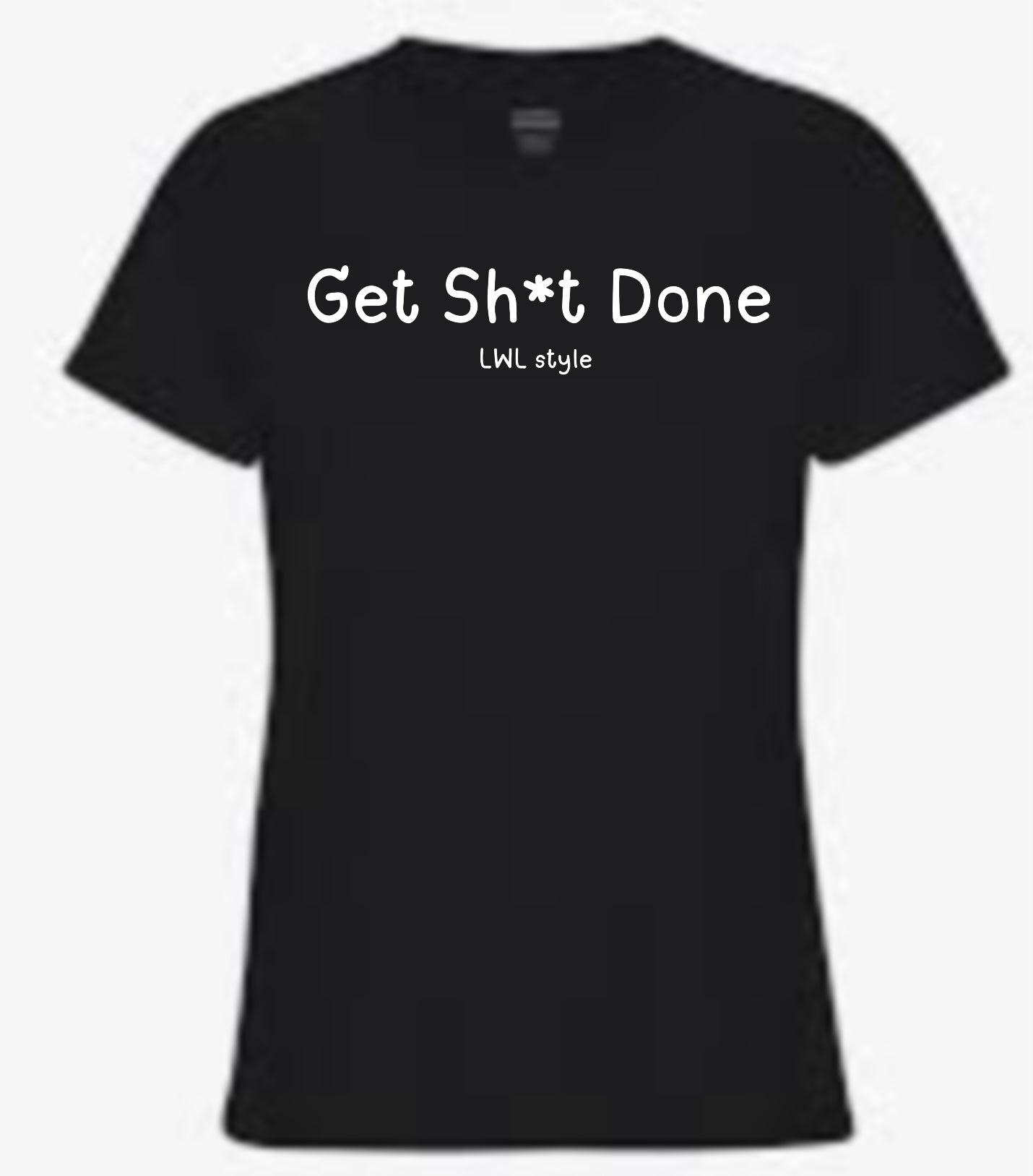 Get Sh*t Done - Iron on decal - White