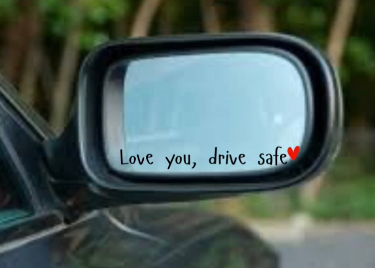 Wing mirror sticker