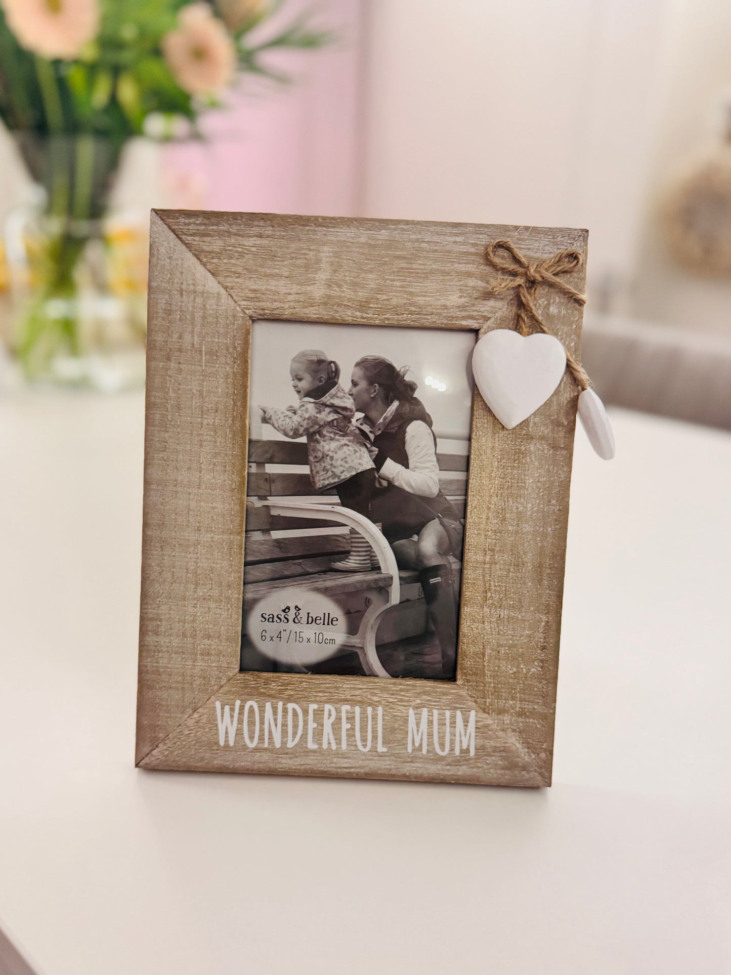 Wonderful Mum Rustic Frame
