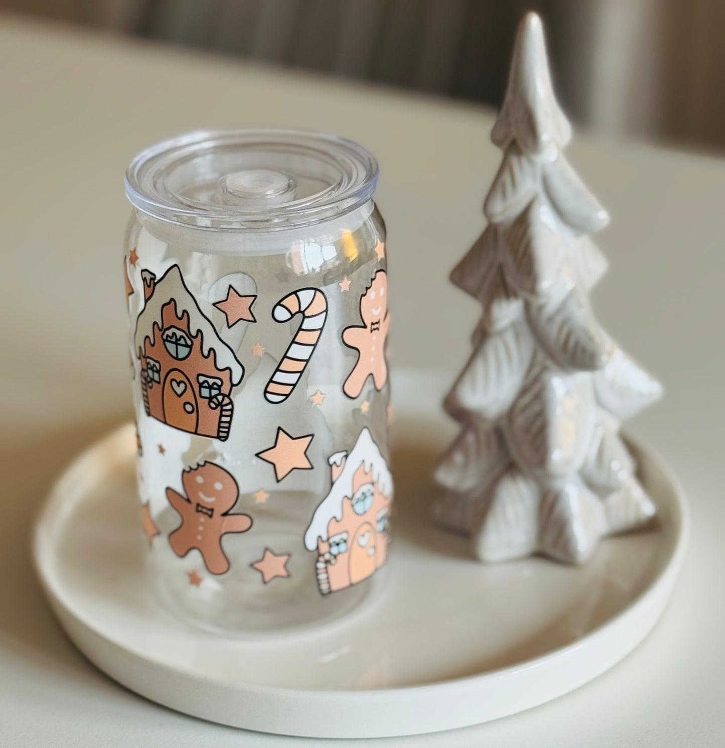 Neutral Christmas Plastic Can