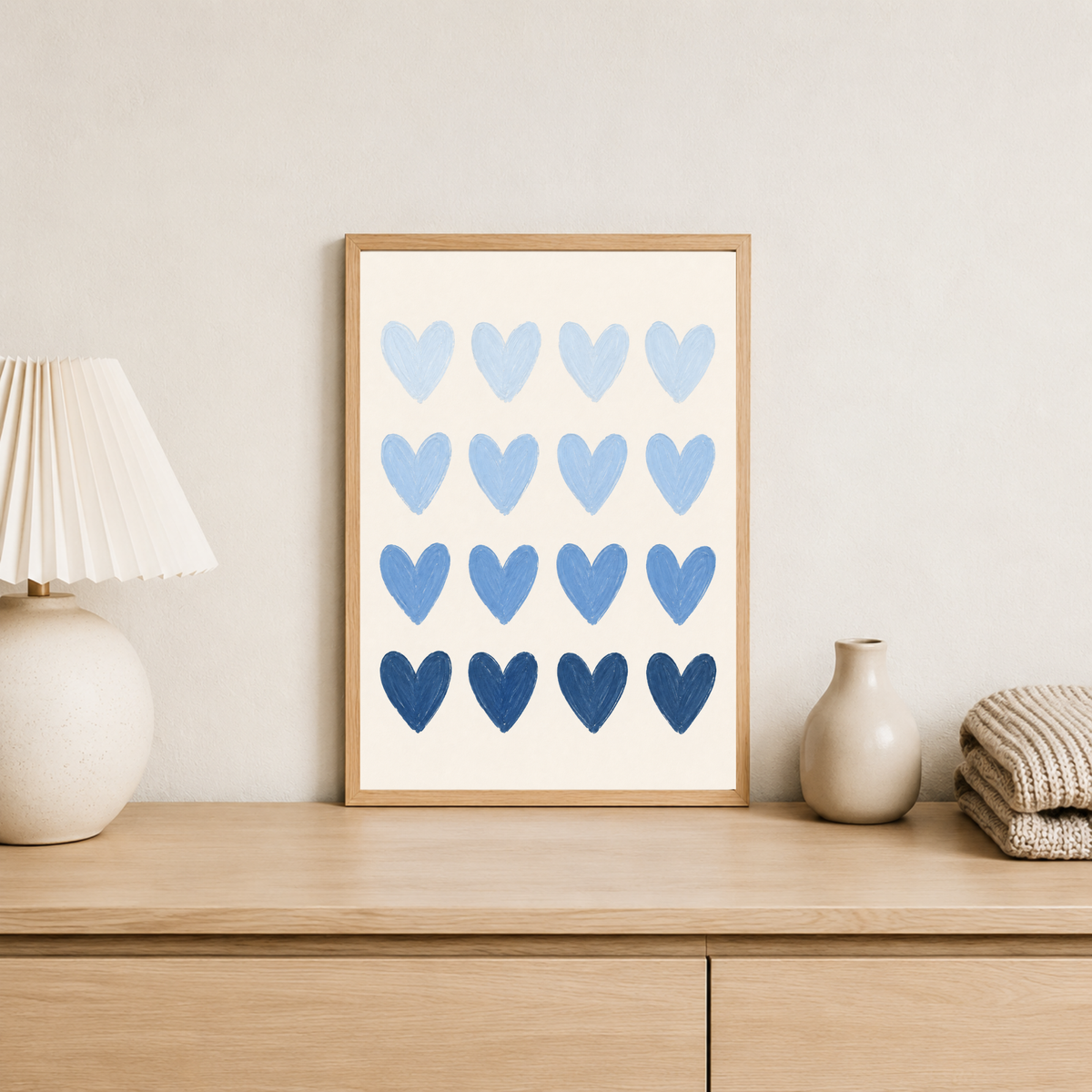 Watercolour Hearts Prints