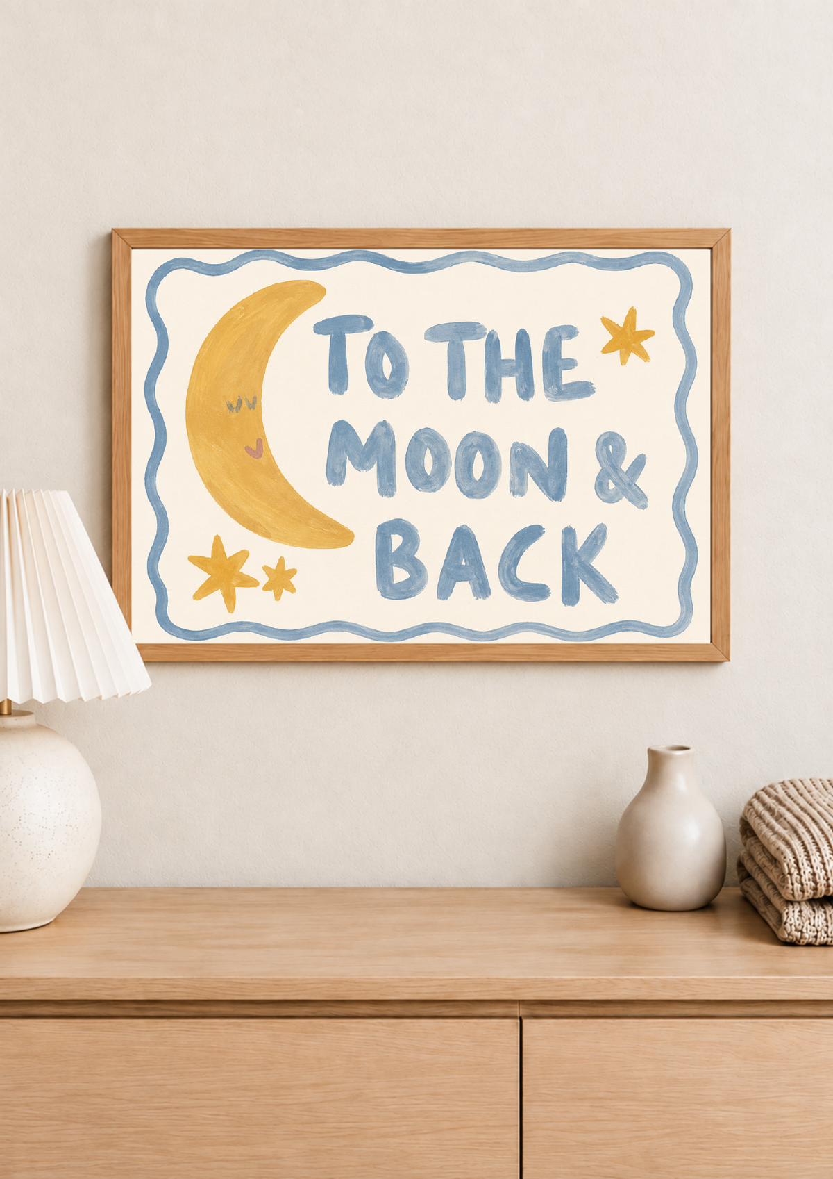 To the Moon & Back print