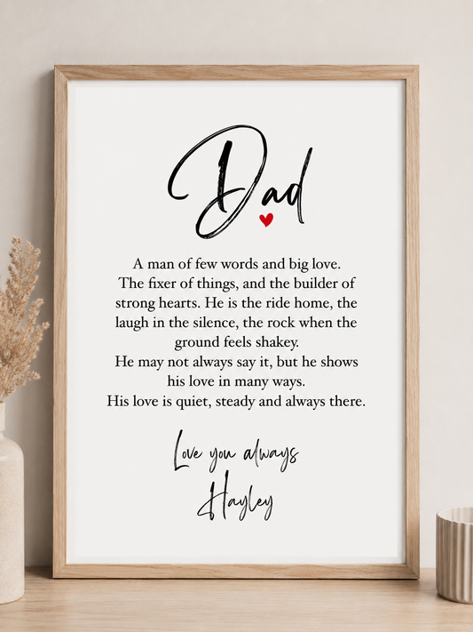 Dad A4 Print