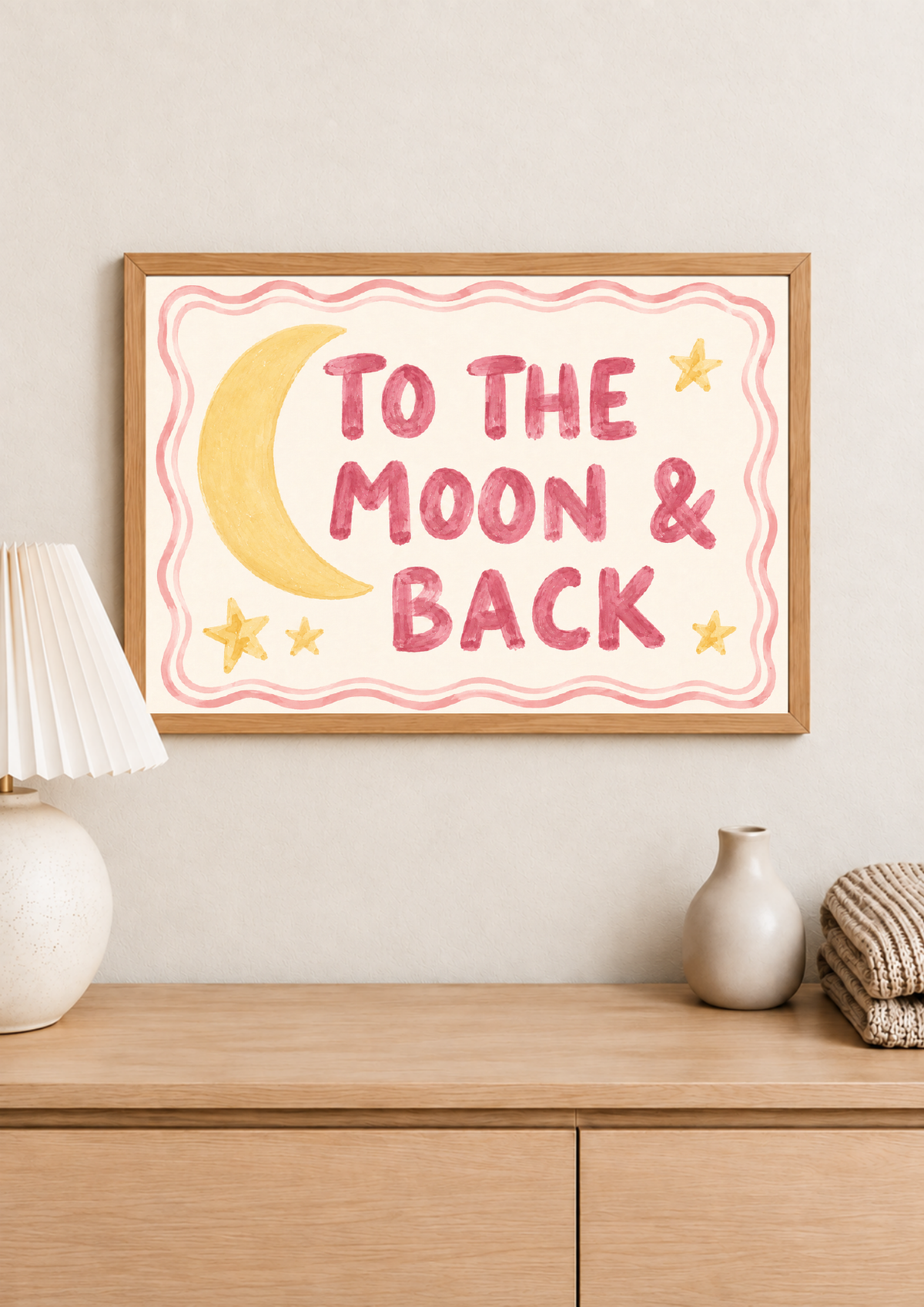 To the Moon & Back print