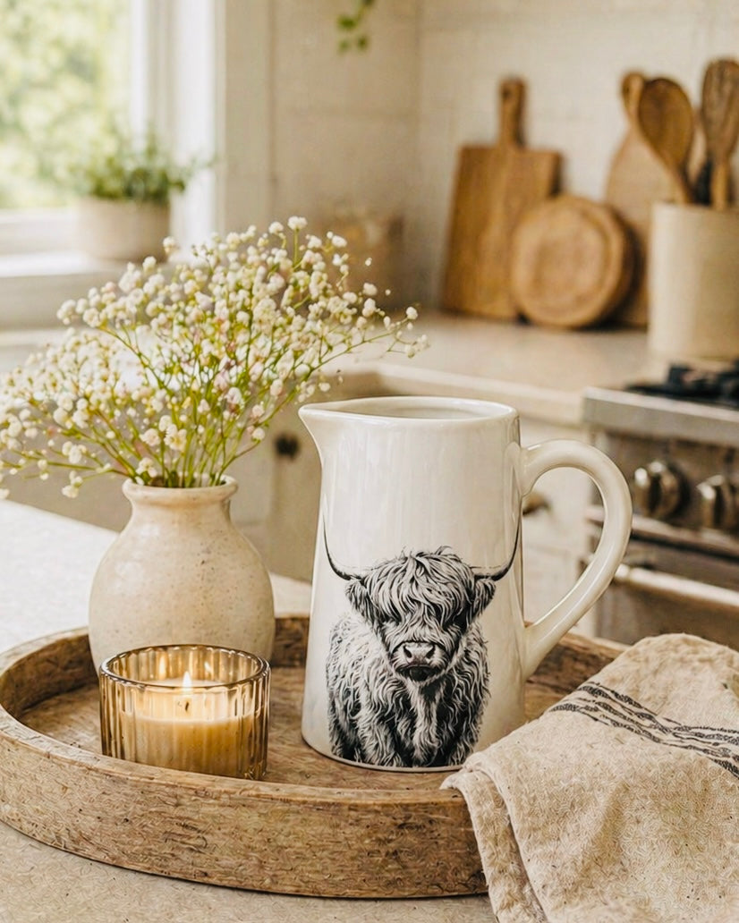 The Highland Cow Jug 16cm