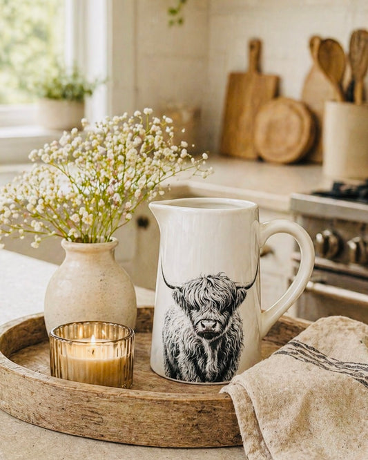 **NEW** The Highland Cow Jug 16cm