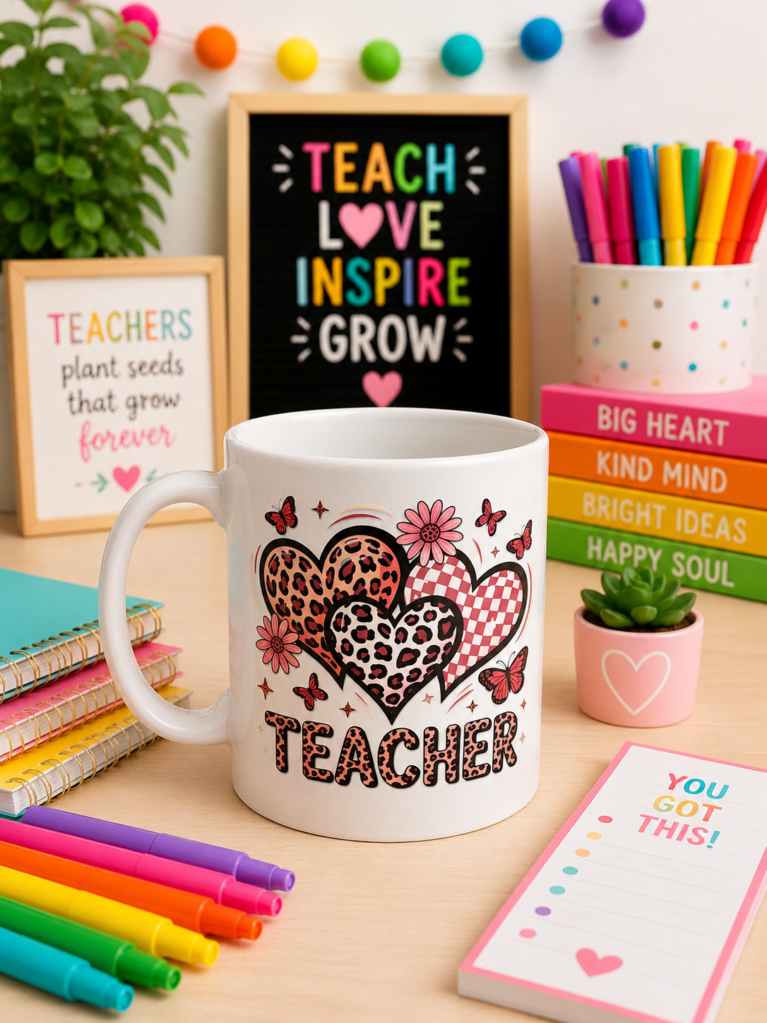 Leopard Print Teacher Mug
