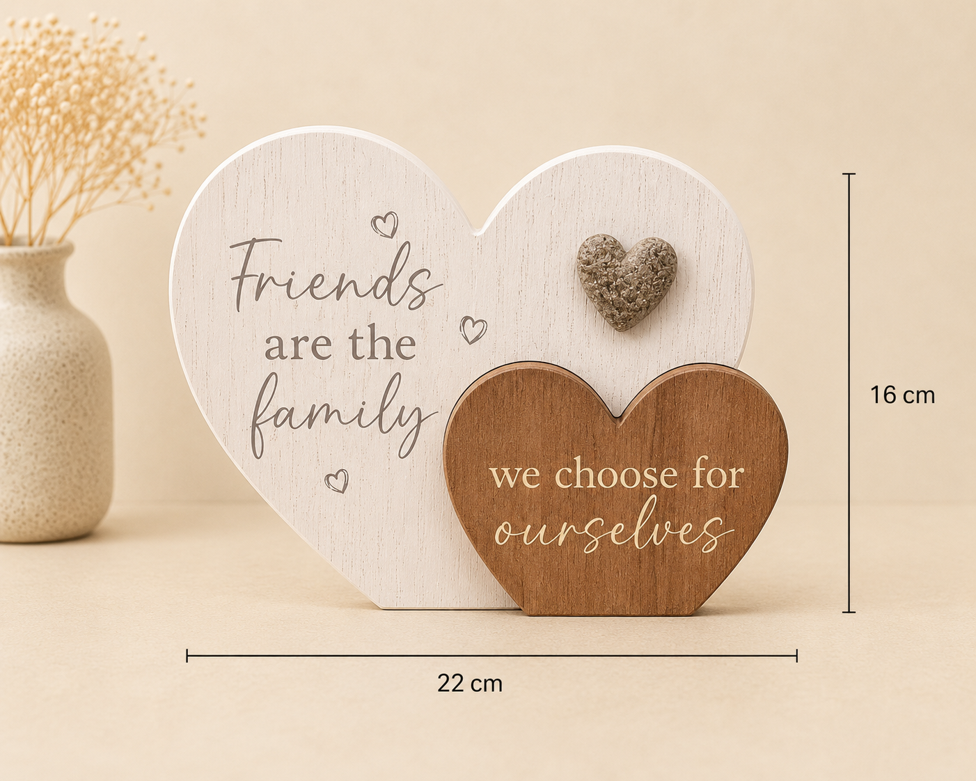**NEW** 2 hearts in 1 plaque