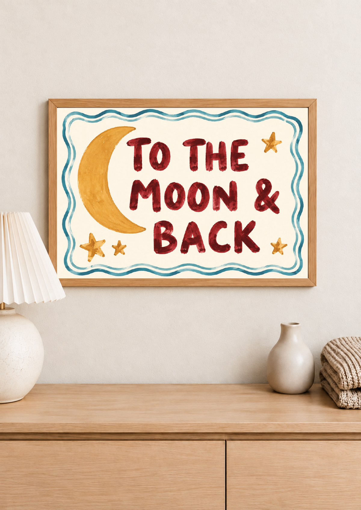 To the Moon & Back print