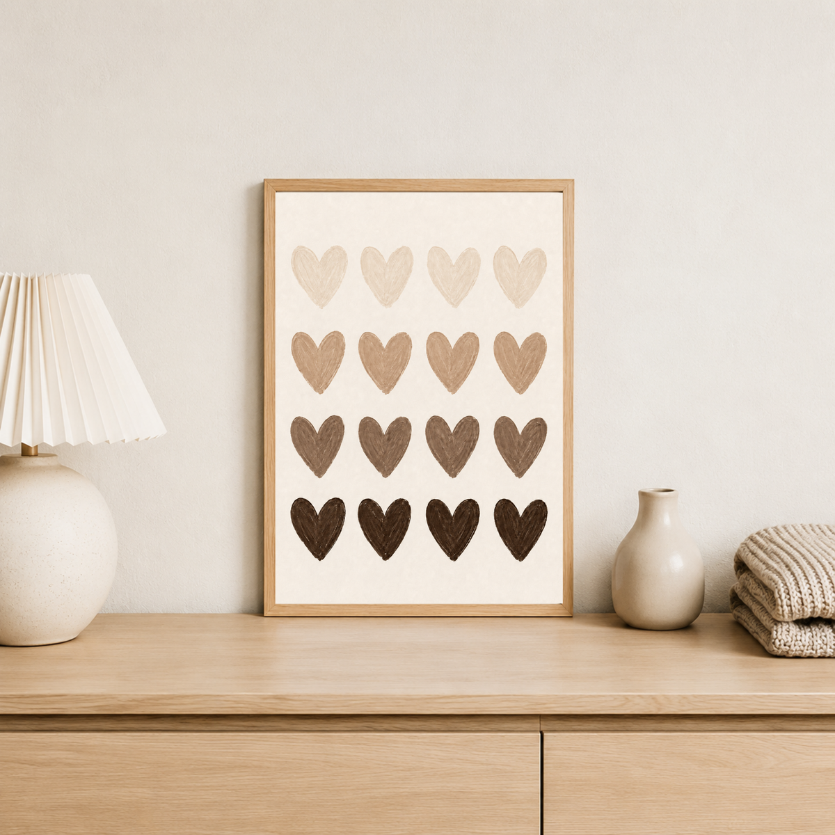 Watercolour Hearts Prints