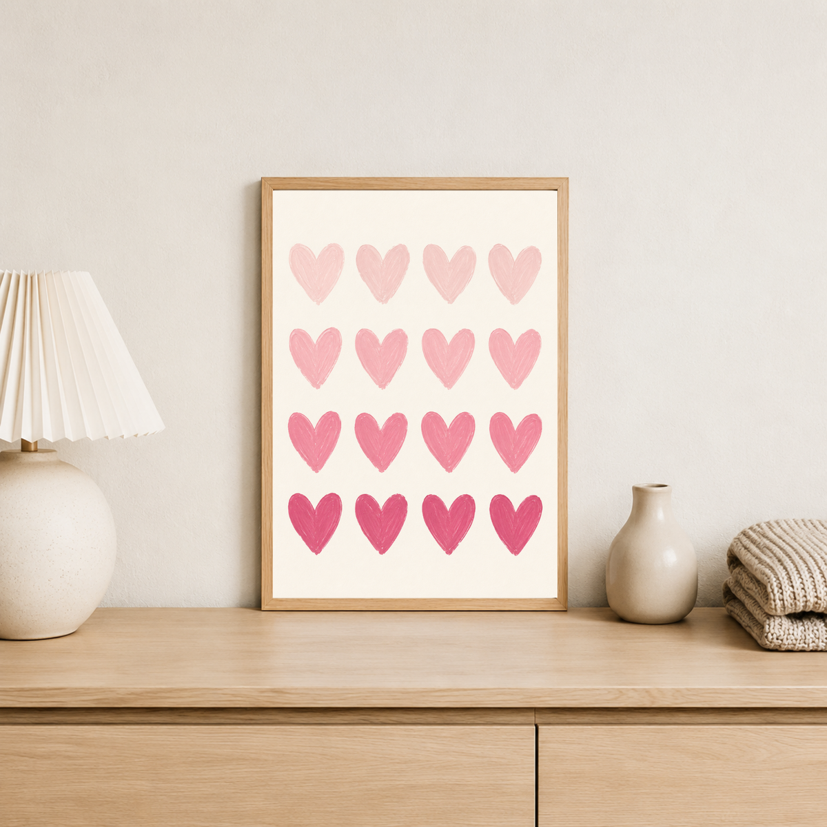 Watercolour Hearts Prints