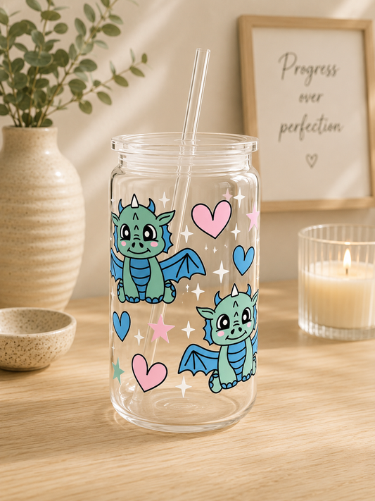 NEW - Cute Dragon Plastic Can