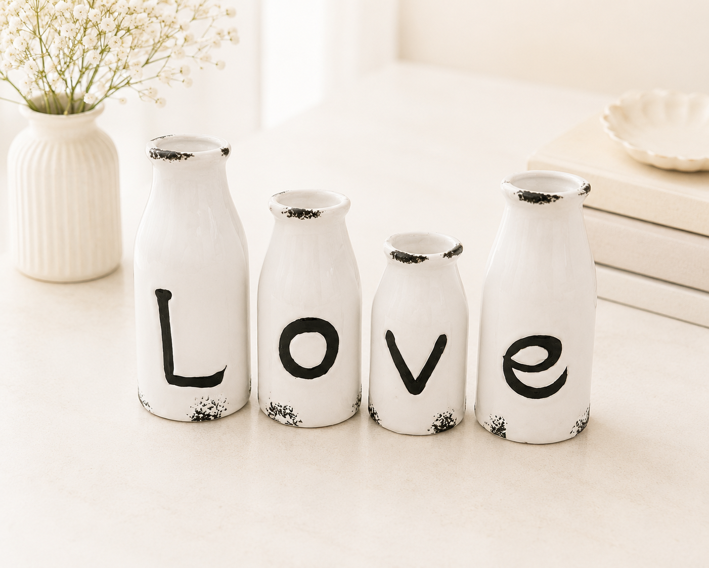 **NEW** Rustic LOVE bottles