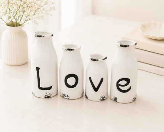 **NEW** Rustic LOVE bottles
