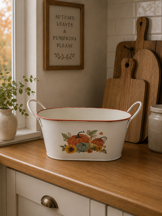 Autumn Oval Planter 19.5cm