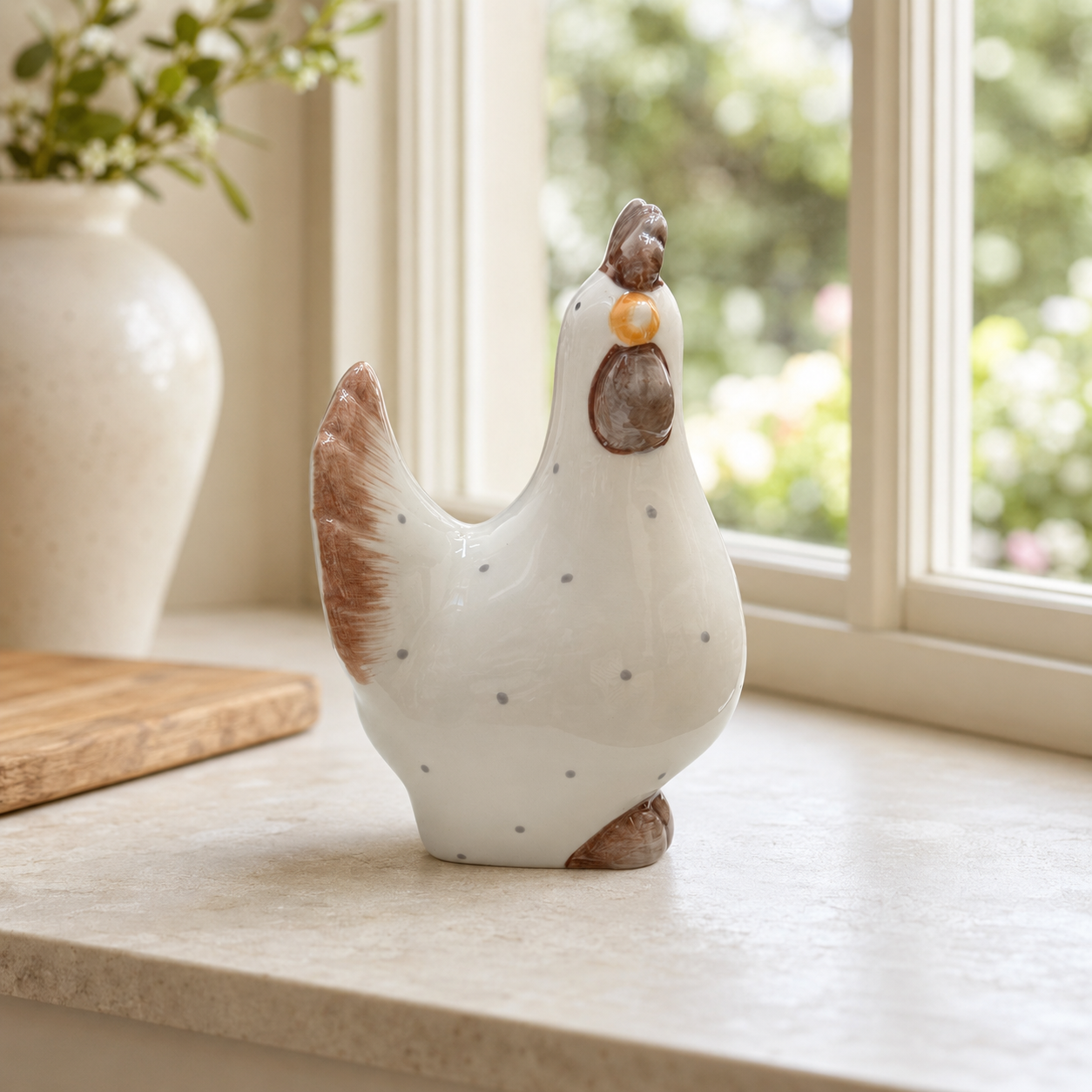 Dotty the chicken