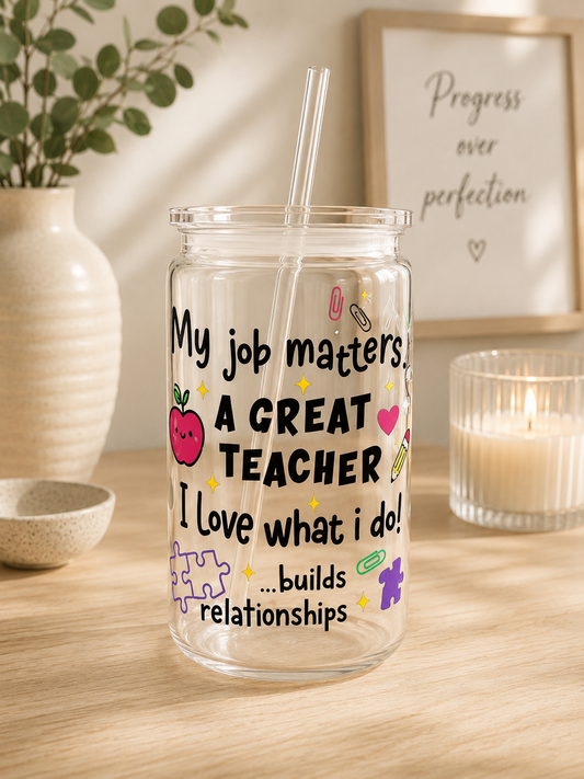 NEW - Teacher Plastic Can