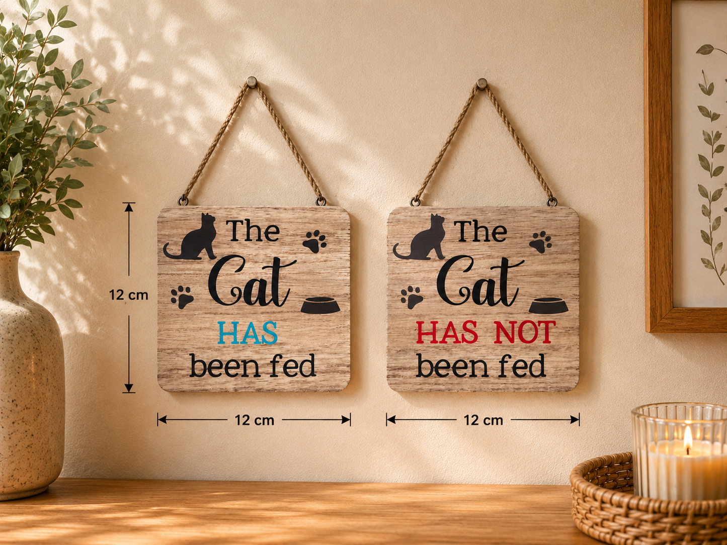 **NEW** The Cat has been fed sign