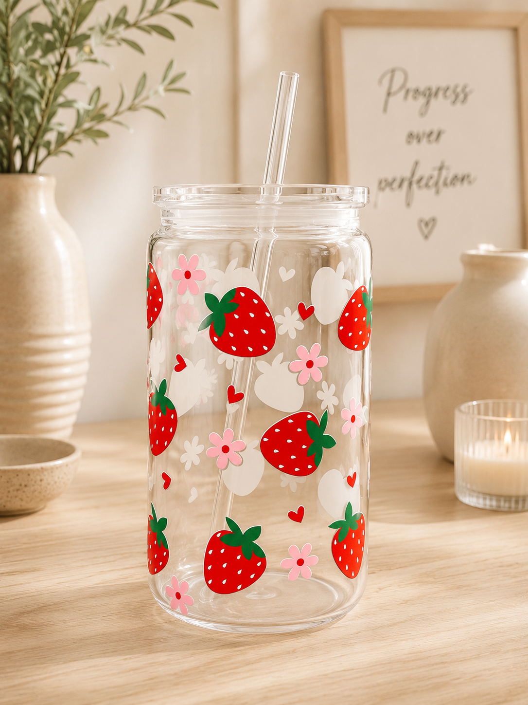 NEW Strawberry Love plastic can