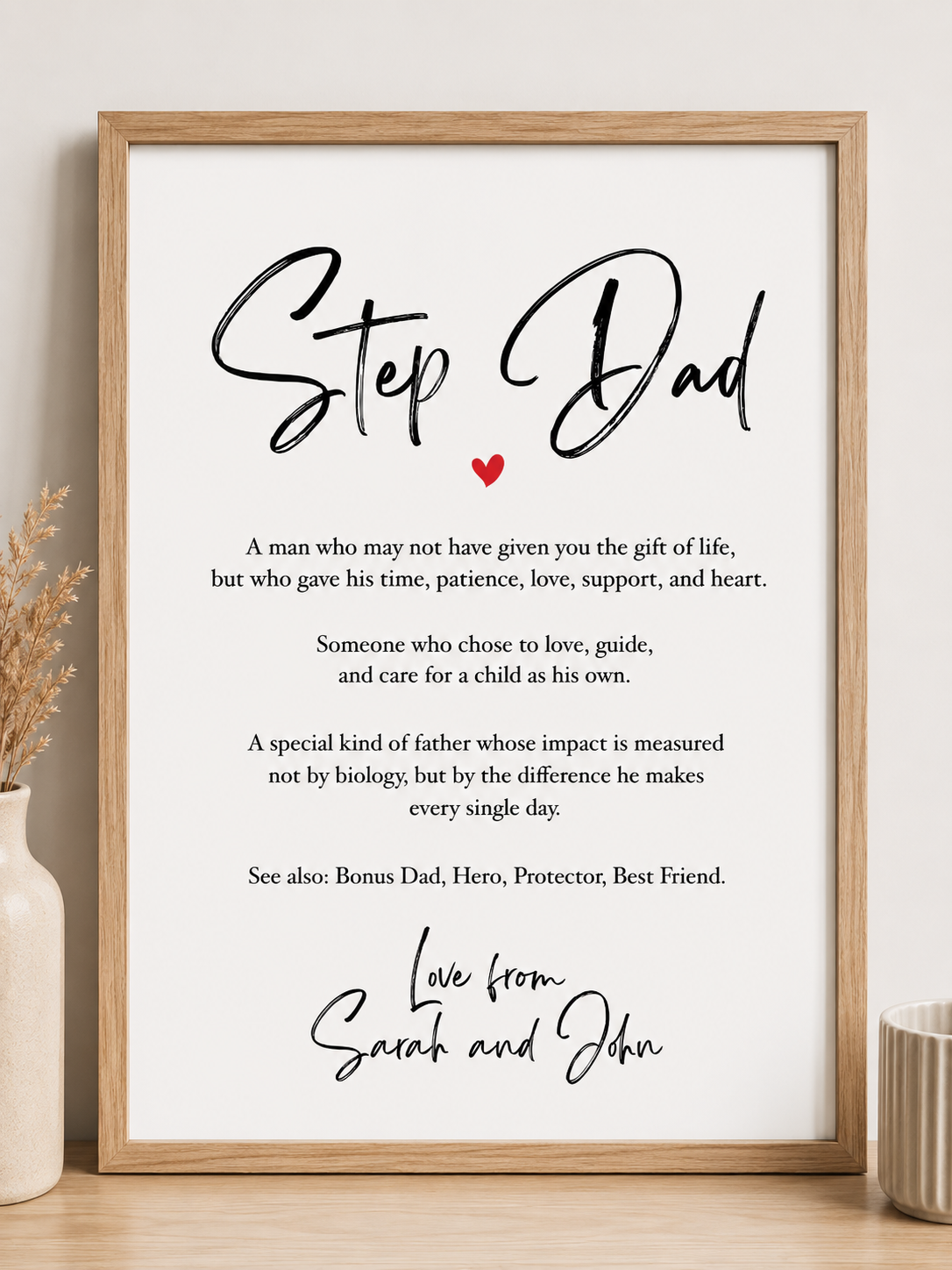 Step Dad A4 Print