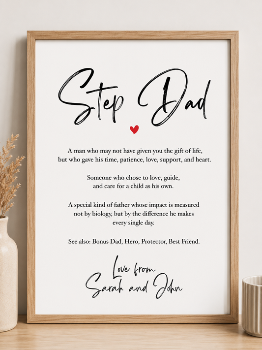 Step Dad A4 Print