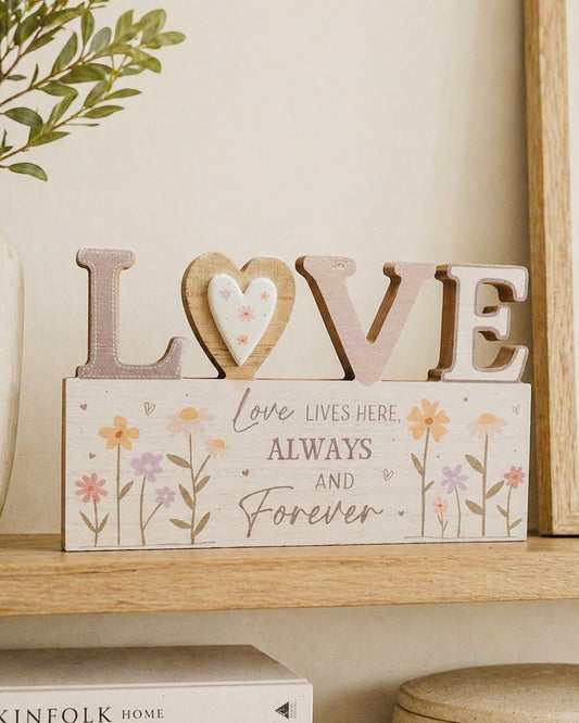 **NEW** Love - Always and Forever Sign 20cm