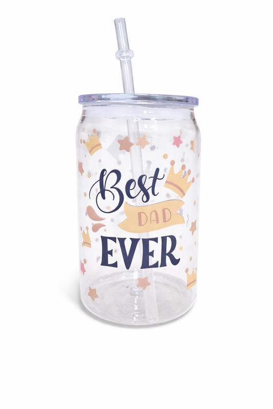 Best Dad Ever plastic can