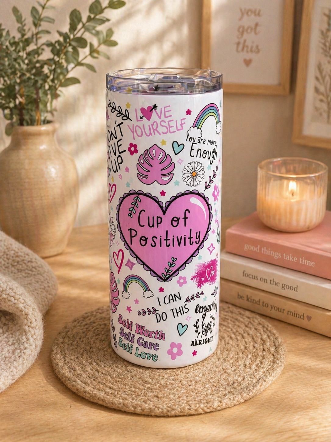 Cup of Positivity Steel Tumbler