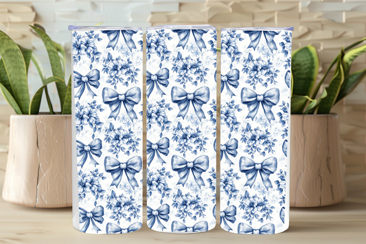 NEW Blue Bow Tumbler