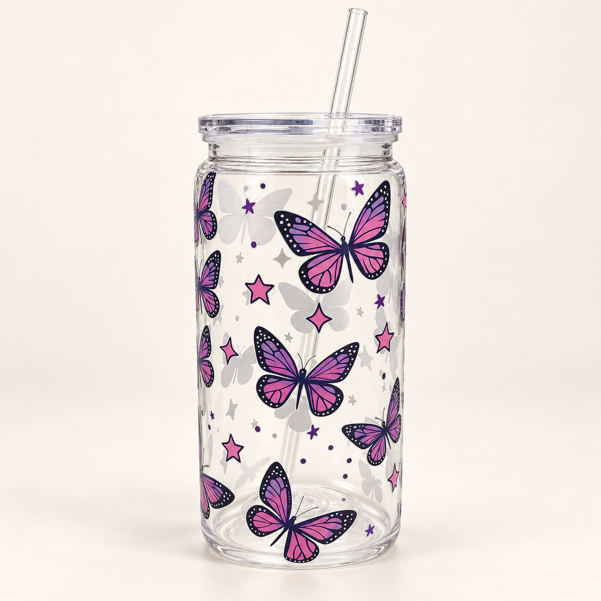Butterfly Plastic Can