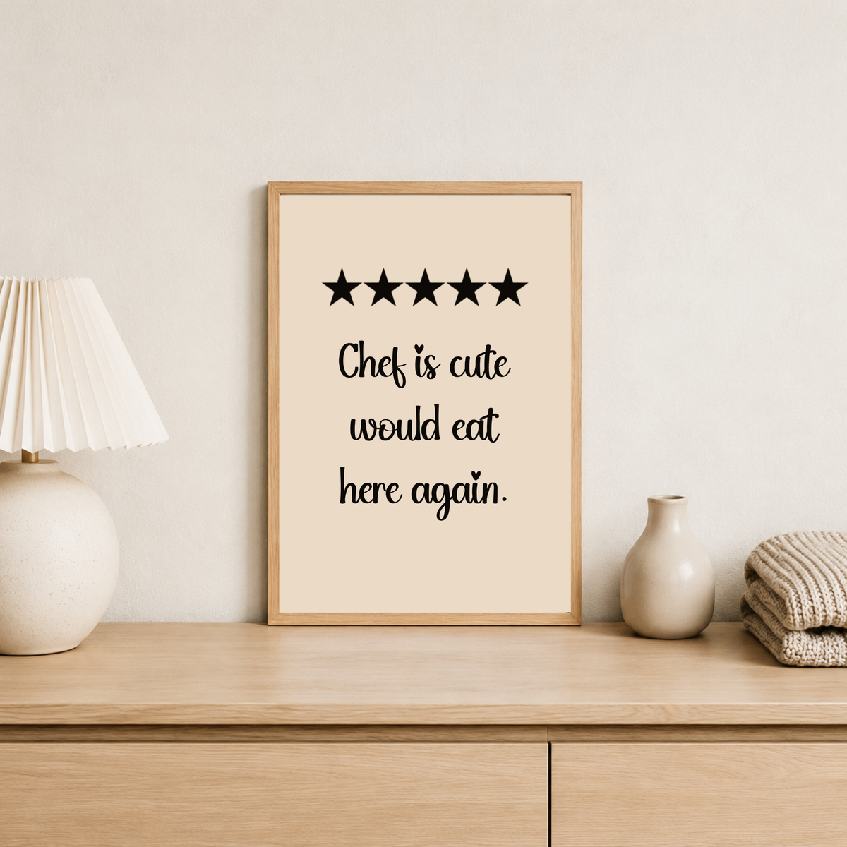 5 stars Chef Print