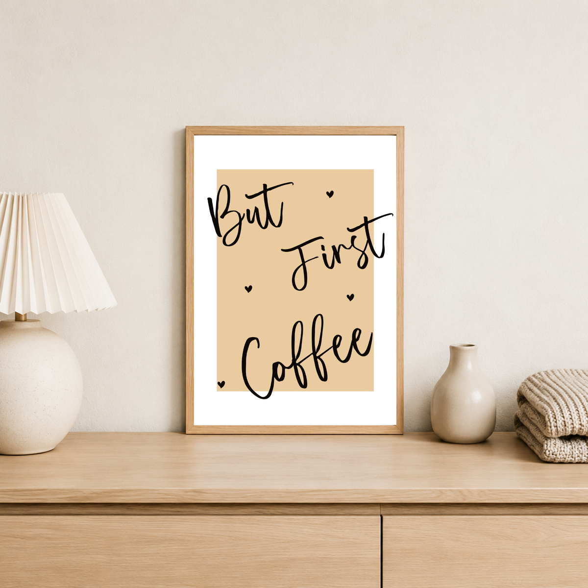 Coffee First Print