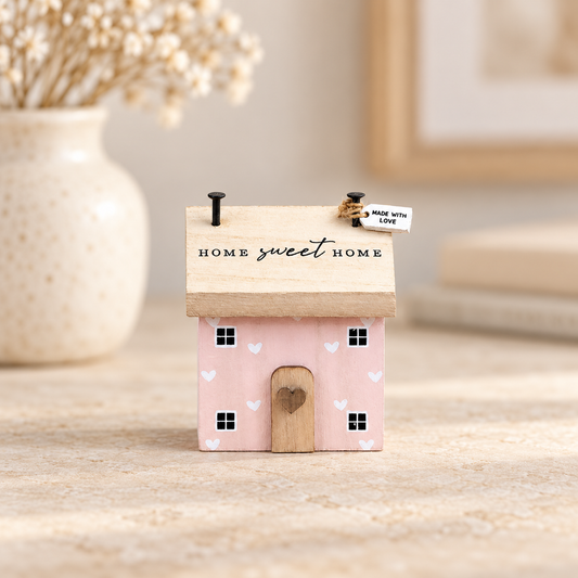 NEW - Pink Home Sweet Home House