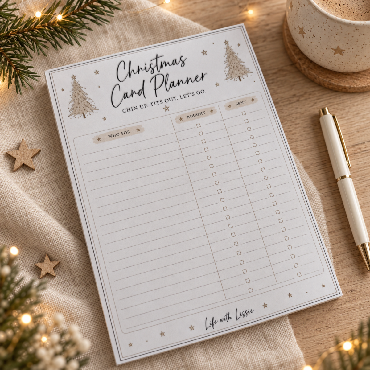Christmas Card Planner