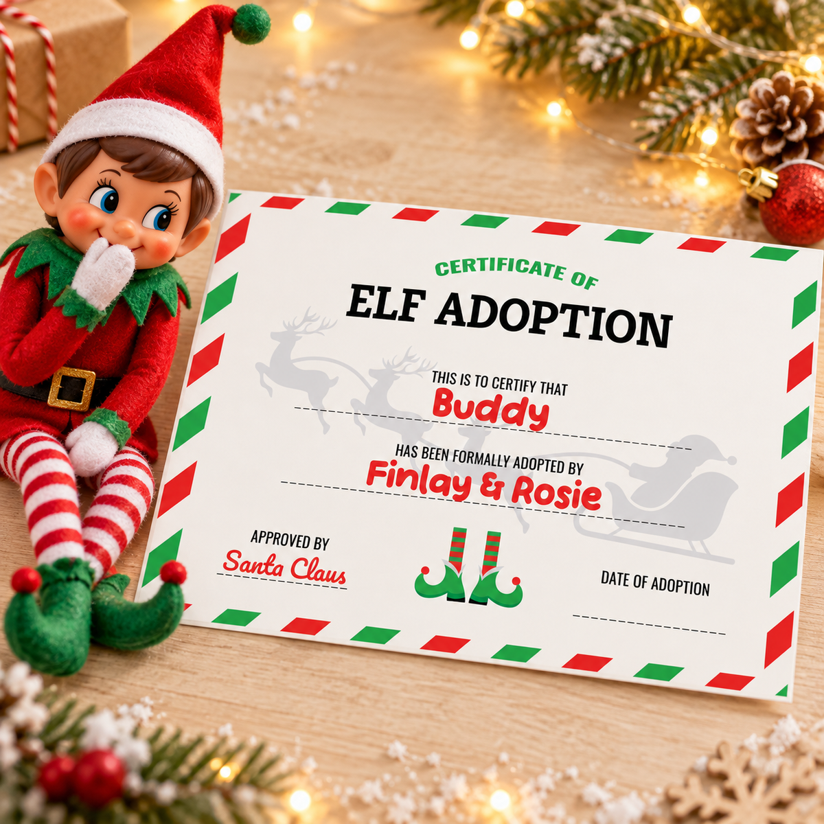 Elf Adoption Certificate