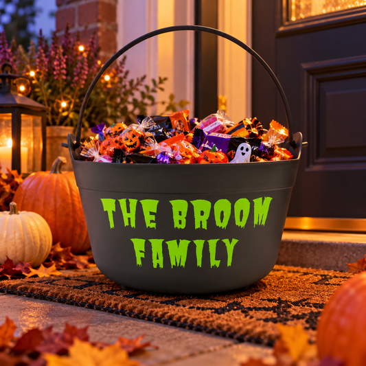 Personalised Family Doorstep Cauldron 24cm