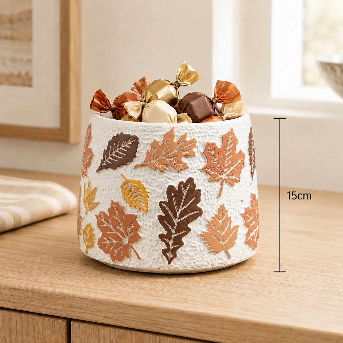 NEW - Large Autumn Leaf Pot