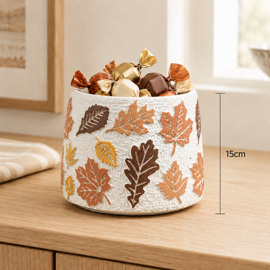 NEW - Large Autumn Leaf Pot