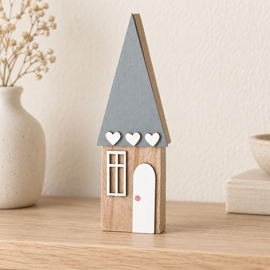 New - Tall Heart Wooden House