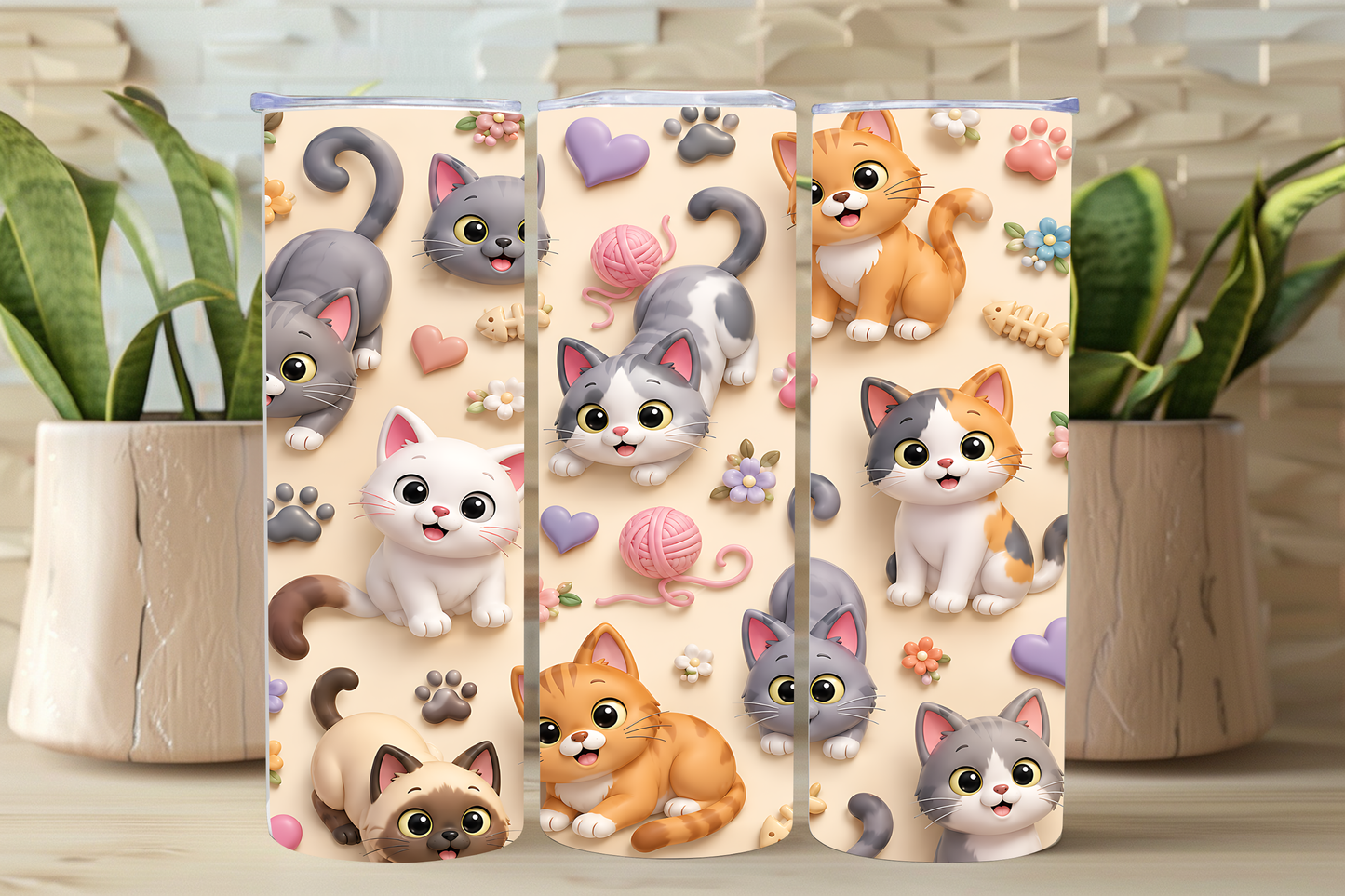 NEW Cute Cat Tumbler