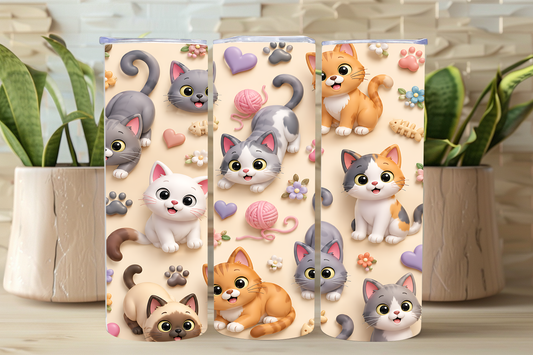 NEW Cute Cat Tumbler
