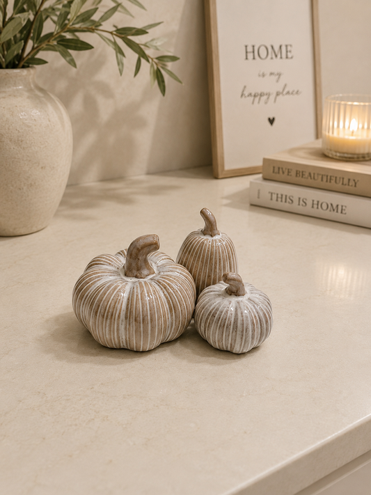 The Ceramic Pumpkin Trio