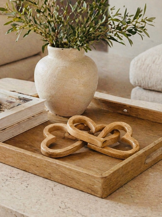 **NEW** Wooden Linking Hearts 30cm