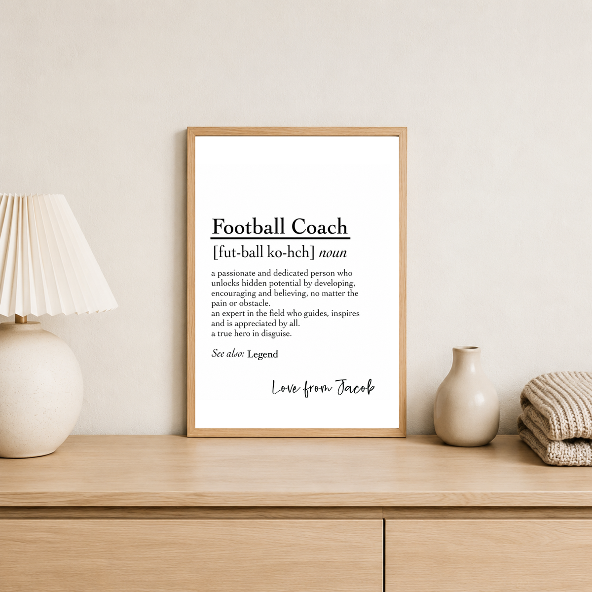 Football Coach Print.