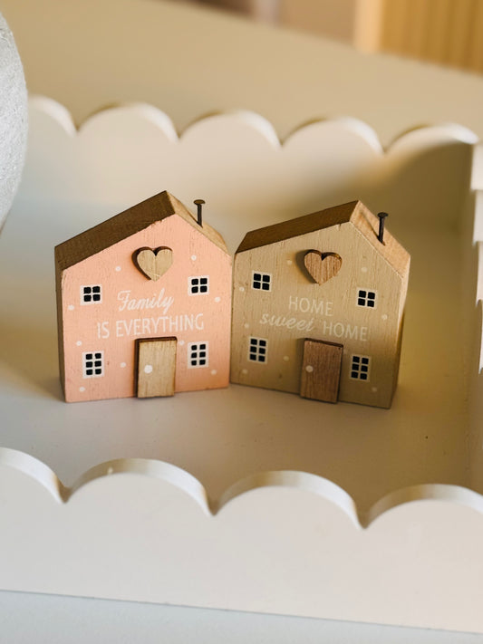 Pink /White Mini house set