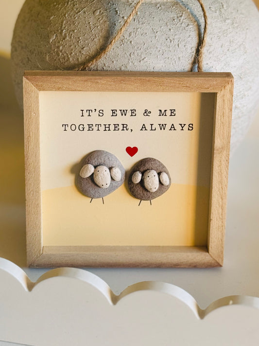 Ewe and Me pebble frame