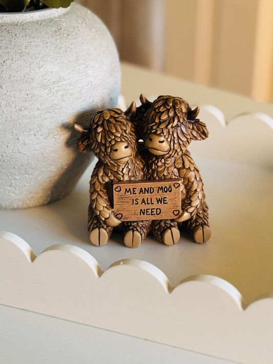 Me and Moo Highland cows