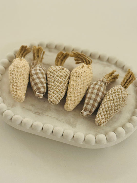 Cute Neutral Carrots Decorations