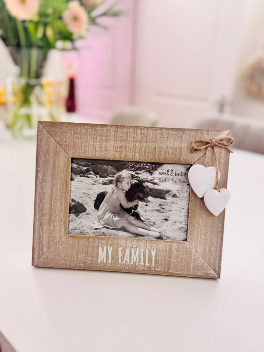 My Family Rustic Photo Frame