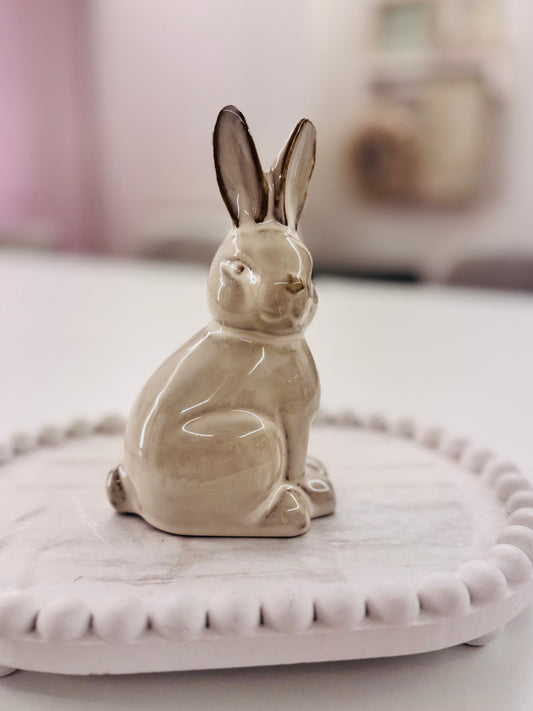 Ceramic Glazed Bunny 14cm